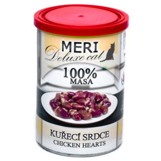 FALCO MERI Deluxe Cat 100% Meat Chicken Hearts Консервированное мясо для котов Куриные Сердечки