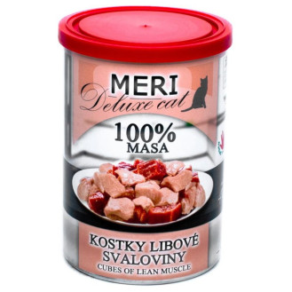 FALCO MERI Deluxe Cat 100% Meat Cubes Lean Muscle Консервированное мясо для котов Кубики Свинины и Говядины