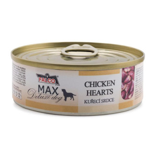 FALCO MAX Deluxe Dog 100% Meat Chicken Hearts Консервированное мясо для собак Куриные Сердечки