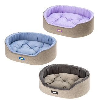 Ferplast Dandy C Colour Овальный лежак с бортиками и двусторонней подушкой для собак и котов