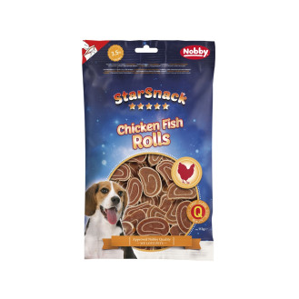 Nobby StarSnack Chicken Fish Rolls Натуральные лакомства для собак Рыбные рулетики с курицей