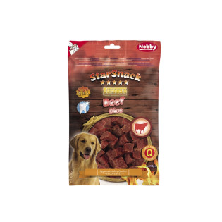 Nobby StarSnack Dental BBQ Beef Dice Сушеные лакомства для чистки зубов собак Кубики из Говядины
