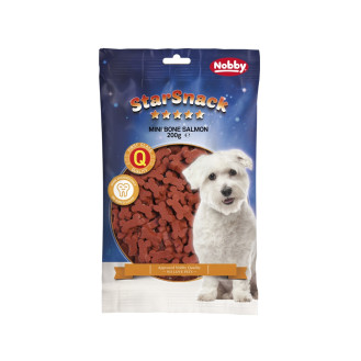 Nobby StarSnack Mini Bones Salmon Натуральные лакомства без сахара для собак Косточки с лососем