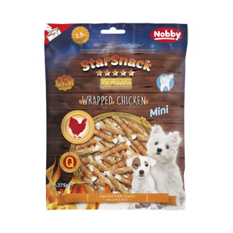 Nobby StarSnack Mini Dental BBQ Wrapped Chicken Лакомство для ухода за зубами щенков и маленьких собак Куриная Палочка