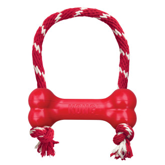 KONG Goodie Bone mit Seil Игрушка для собак Кость Конг для лакомств с канатом
