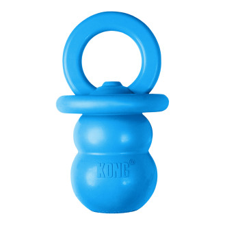 KONG Puppy Binkie Blue Игрушка для щенков Жевательная Голубая Пустышка для лакомств