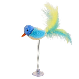 Nobby Plush Catnip Birdy Іграшка для котів на присосці Пташка з котячою м'ятою