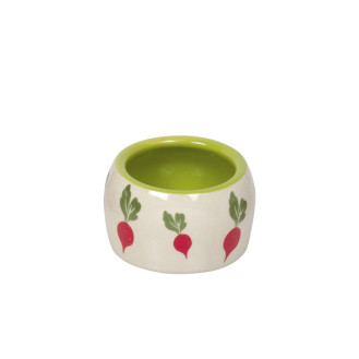 Nobby Radish Керамическая миска с загругленными бортиками для грызунов Редиска (125 мл)