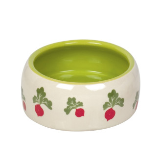 Nobby Radish Керамическая миска с загругленными бортиками для грызунов Редиска (500 мл)