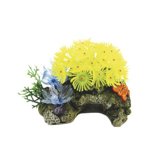 Nobby Aqua Ornaments Coral Reef Декор для акваріума Корал із жовтими актініями