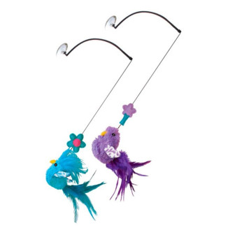 KONG Cat Connects Window Teaser Іграшка для котів Пташка на присосці