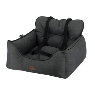 Nobby Dog Car Seat Kadek Автомобильная лежанка с ремнями безопасности для собак (Темно-сірий 55 х 50 х 34 см (S))