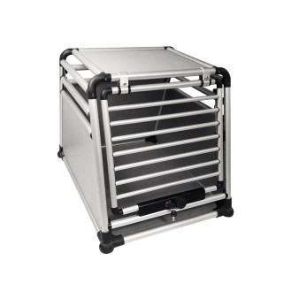 Nobby Car Transport Box Round Corner Алюминиевый автобокс-клетка с замком безопасности в баганжик для собак (M)