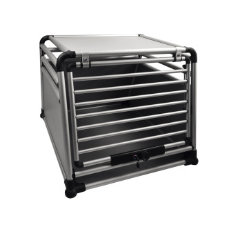 Nobby Car Transport Box Round Corner Алюмінієвий автобокс-клітина з замком безпеки у багажник для собак