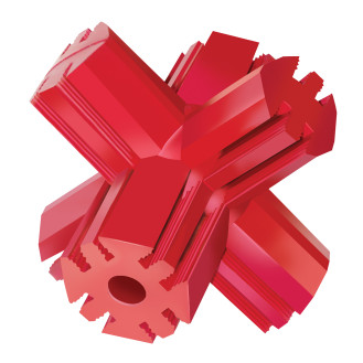 KONG Jump'N Jack Игрушка для собак Палочка Звезда для лакомств и очищения зубов