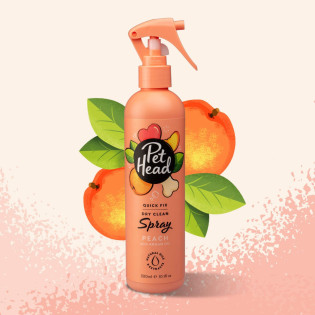 Pet Head Quick Fix Spray Dry Clean Быстроочищающий спрей для собак с ароматом персика