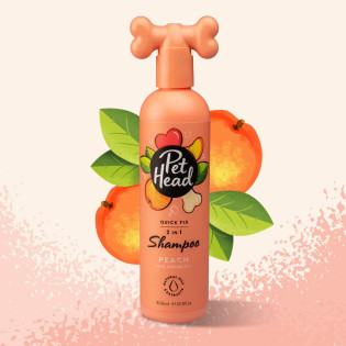 Pet Head Quick Fix Shampoo 2 in 1 Быстроочищающий шампунь-кондиционер для собак с ароматом персика