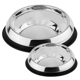 Nobby Stainless Steel Bowl Антиковзка металева миска для собак та котів пласкомордих порід