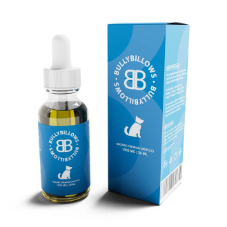 BullyBillows Premium Hemp & Omega Droplets Натуральна конопляна олія з Омега-комплексом та вітамінами для собак