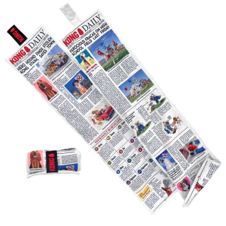 KONG Daily Newspaper Большая игрушка для собак Интерактивная Хрустящая Газета с шестью пищалками