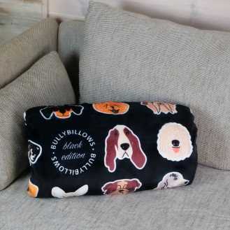 BullyBillows Luxury Dog & Human Blanket Black Edition Кашемірова обтяжена ковдра для собак та людей