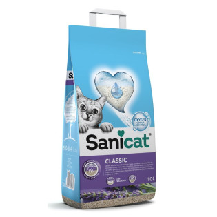 Sanicat Classic Lavender Минеральный впитывающий антибактериальный наполнитель для котов с ароматом лаванды Sanicat Classic Lavender Минеральный впитывающий антибактериальный наполнитель для котов с ароматом лаванды