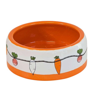 Nobby Vegetable Керамічна миска для кроликів із закругленими бортиками Овочі Nobby Vegetable Керамічна миска для кроликів із закругленими бортиками Овочі