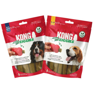 KONG Ziggies Enhanced Лакомства для чистки зубов собак Жевательные Палочки