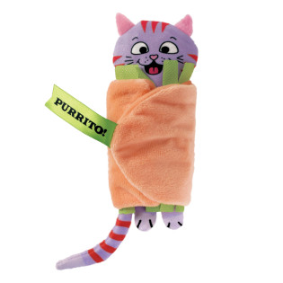 KONG Cat Pull-A-Partz Purrito М'яка іграшка для кота Інтерактивний Кіт з котячою м'ятою
