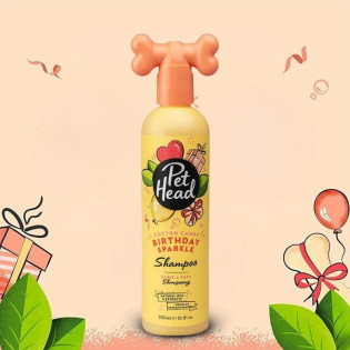 Pet Head Birthday Sparkle Shampoo Лимитированный шампунь для собак с ароматом сахарной ваты, персика и кокоса