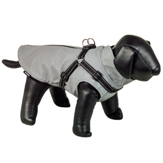 Nobby Dog Coat Rain 2 in 1 Anteka Водонепроникне пальто для собак зі вшитою світловідбиваючою шлеєю