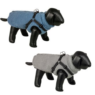Nobby Dog Jacket 2 in 1 Plis Флісовий жакет для собак зі вшитою світловідбиваючою шлеєю