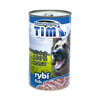 TIM Dog 100% Meat Fish Консервоване м'ясо для собак Асорті з Риби