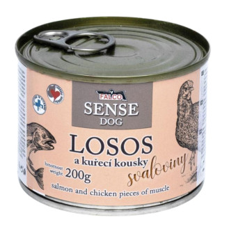 FALCO SENSE DOG 100% Meat Salmon & Chicken Консервоване м'ясо для собак з чутливим травленням Лосось з Куркою