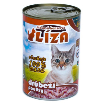 LIZA Big Cat 100% Meat Poultry Консервированное мясо для кошек крупных пород Ассорти из Птицы