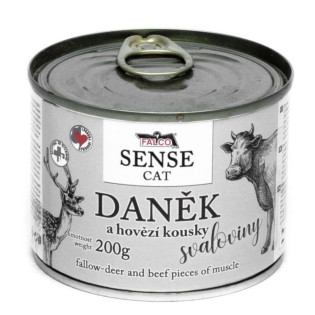 FALCO SENSE CAT 100% Meat Deer & Beef Консервированное мясо для котов с чувствительным пищеварением Олень с Говядиной FALCO SENSE CAT 100% Meat Deer & Beef Консервированное мясо для котов с чувствительным пищеварением Олень с Говядиной