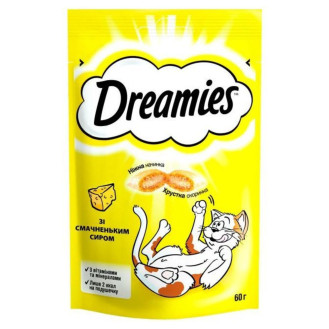 Dreamies Cheese Ласощі для котів Подушечки зі смачненьким Сиром