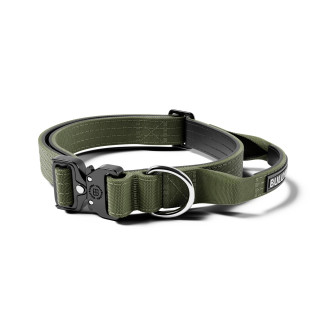 BullyBillows Combat Collar Handle 2.5 cm Профессиональный тактический ошейник для щенков и маленьких собак (Khaki XS-M)