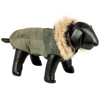 Nobby Dog Coat Hood Bleda Зимнее утепленное пальто для собак со съемным капюшоном (Olive XS20)