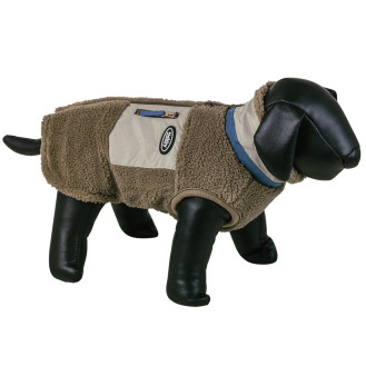 Nobby Dog Jacket Filpa Флисовый жакет для собак с карманом на молнии (Brown XS29)