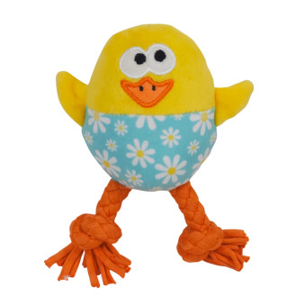 Nobby Plush Easter Chick Мягкая игрушка для собак Цыпленок с пищалкой и канатами