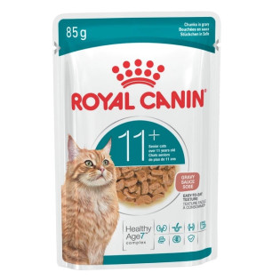 Royal Canin Senior Cats 11+ Gravy Влажный корм в соусе для стареющих кошек в возрасте от 11 лет