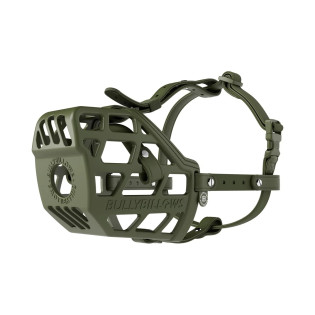 BullyBillows Premium Comfort Muzzle Khaki Антифрикционный эргономический намордник для собак