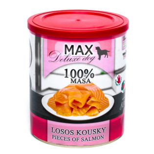 MAX Deluxe Dog 100% Fish Salmon Pieces Консервированная рыба для собак Кусочки Лосося