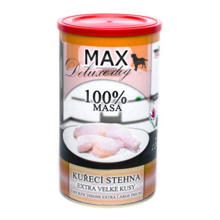 MAX Deluxe Dog 100% Meat Chicken Thighs Extra Large Pieces Консервоване м'ясо для собак Курячі Стегна MAX Deluxe Dog 100% Meat Chicken Thighs Extra Large Pieces Консервоване м'ясо для собак Курячі Стегна