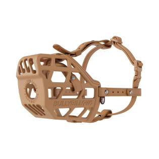 BullyBillows Premium Comfort Muzzle Beige Антифрикционный эргономический намордник для собак