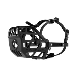 BullyBillows Premium Comfort Muzzle Black Антифрикційний ергономічний намордник для собак