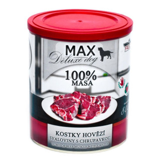 MAX Deluxe Dog 100% Meat Cubes Beef Muscle Gristle Консервоване м'ясо для собак Яловичина з Хрящами MAX Deluxe Dog 100% Meat Cubes Beef Muscle Gristle Консервоване м'ясо для собак Яловичина з Хрящами