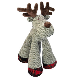 Nobby Xmas Plush Elk Новогодние мягкие игрушки для собак Рождественский Лось с пищалкой