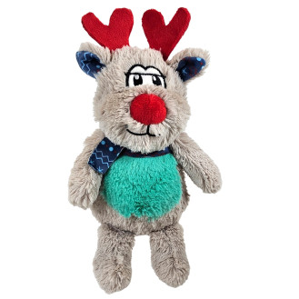 Nobby Xmas Plush Reindeer Santa Новогодние мягкие игрушки для собак Плюшевый Олень Санты с пищалкой